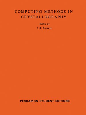 cover image of Computing Methods in Crystallography